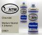 Preview: Chevrolet, Medium Neutral II (Interior), C9501: 400ml Sprühdose + 400ml Klarlack - Set, von ATW Autoteile West.